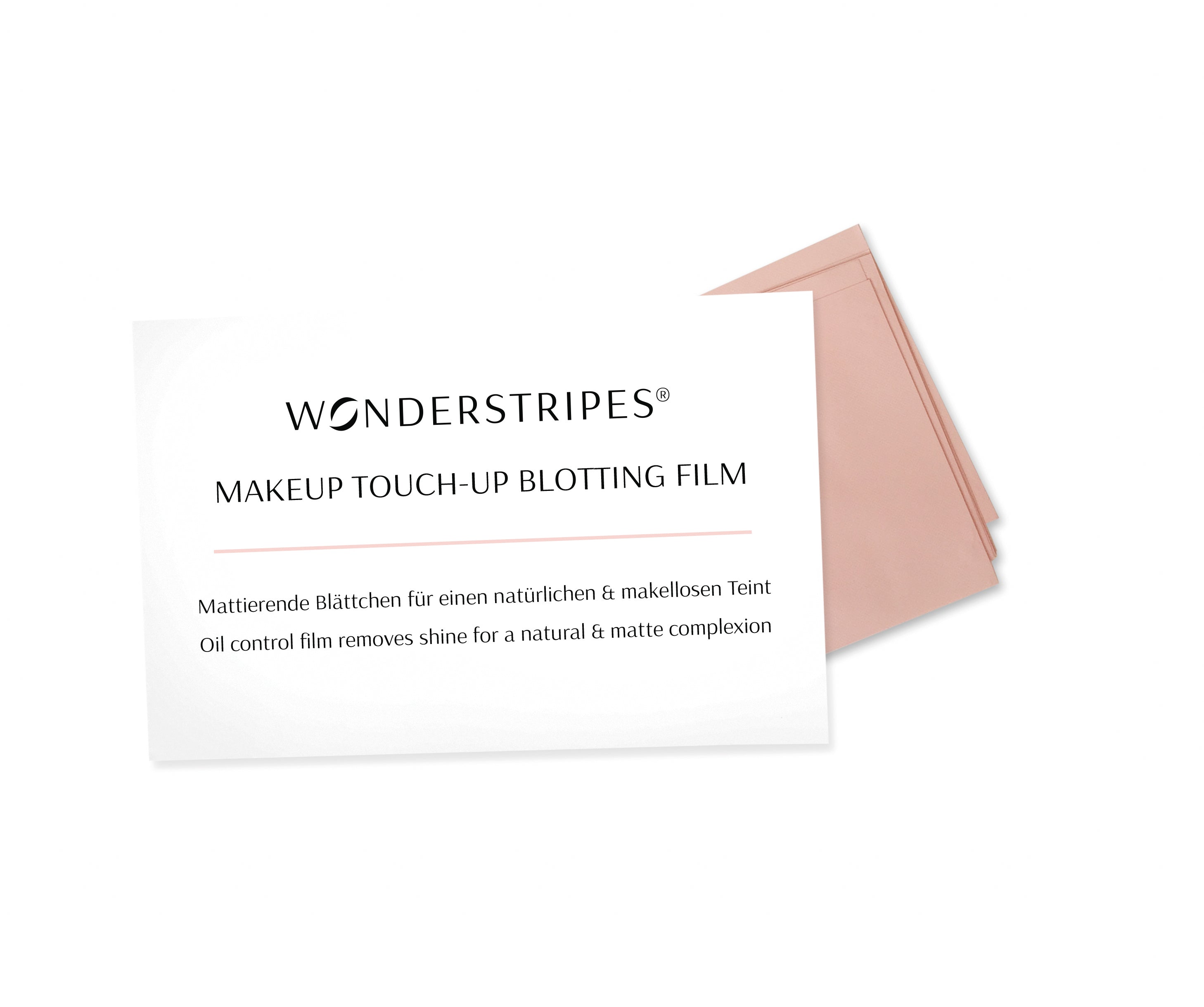 A pack of Oil Control Blotting Paper with 30 sheets, designed for absorbing excess oil and sebum from the face, featuring a compact and portable design.