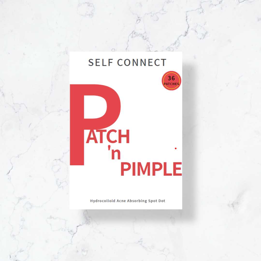 Pack Patch 'n Pimple box containing 36 hydrocolloid patches in red packaging, designed for acne treatment.