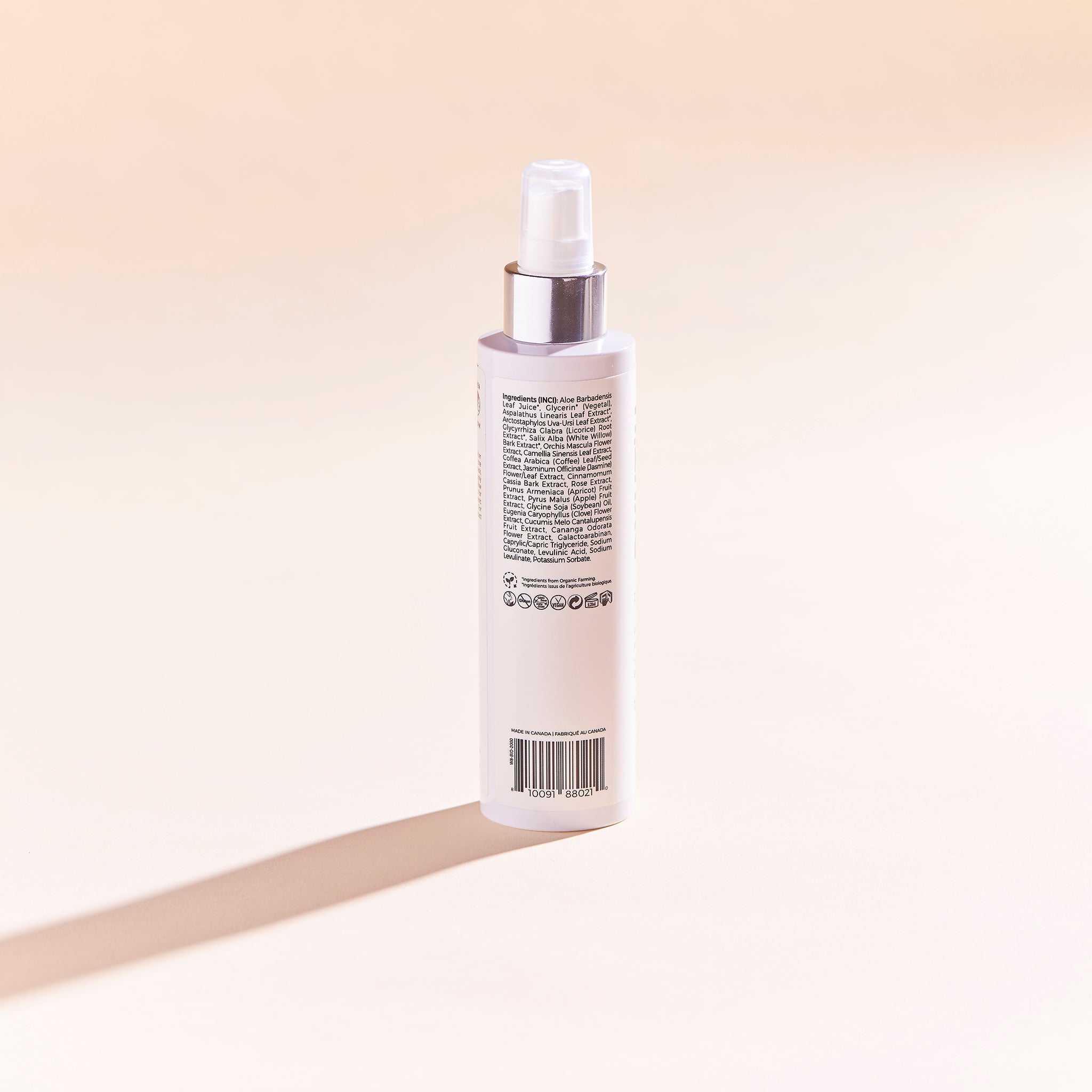 Bottle of DYUTIH Organics REFINING White Willow pH Toner with a sleek design, showcasing its natural ingredients and cruelty-free label.