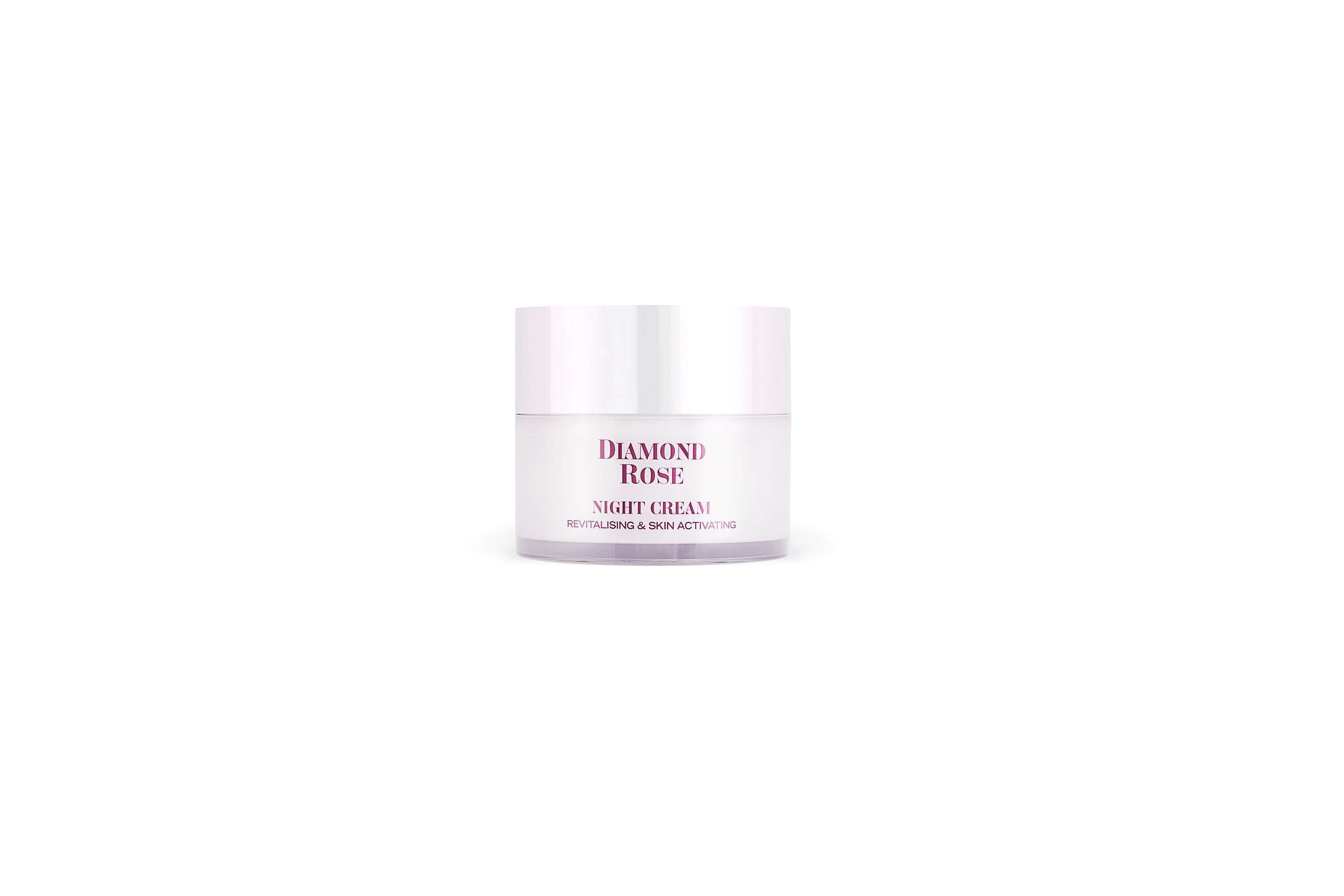 Revitalizing night cream Diamond Rose Biofresh in a 50ml jar, featuring a luxurious texture and natural ingredients.