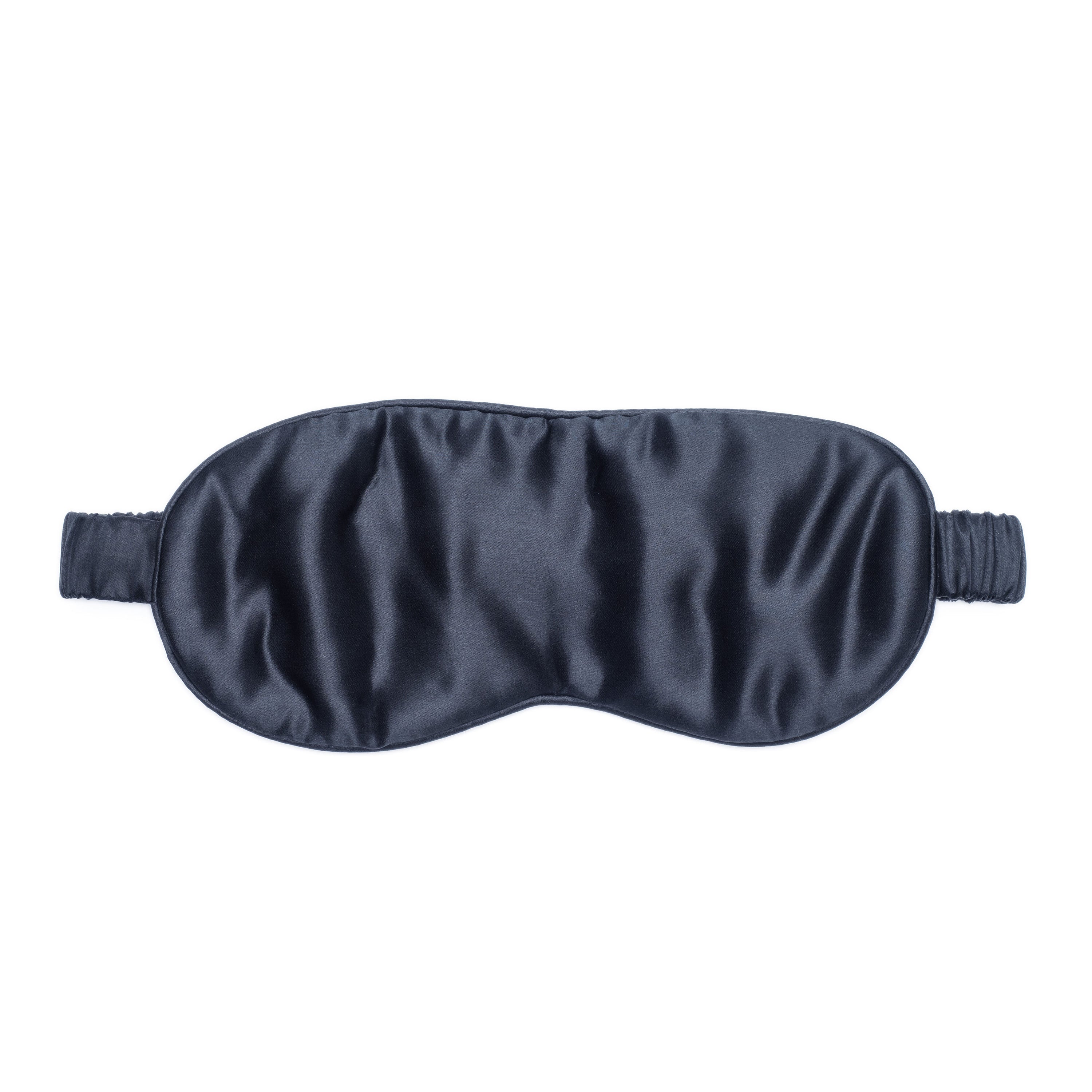 SIB™ mulberry silk eye mask in luxurious silk with matching pouch, designed for comfort and hydration.