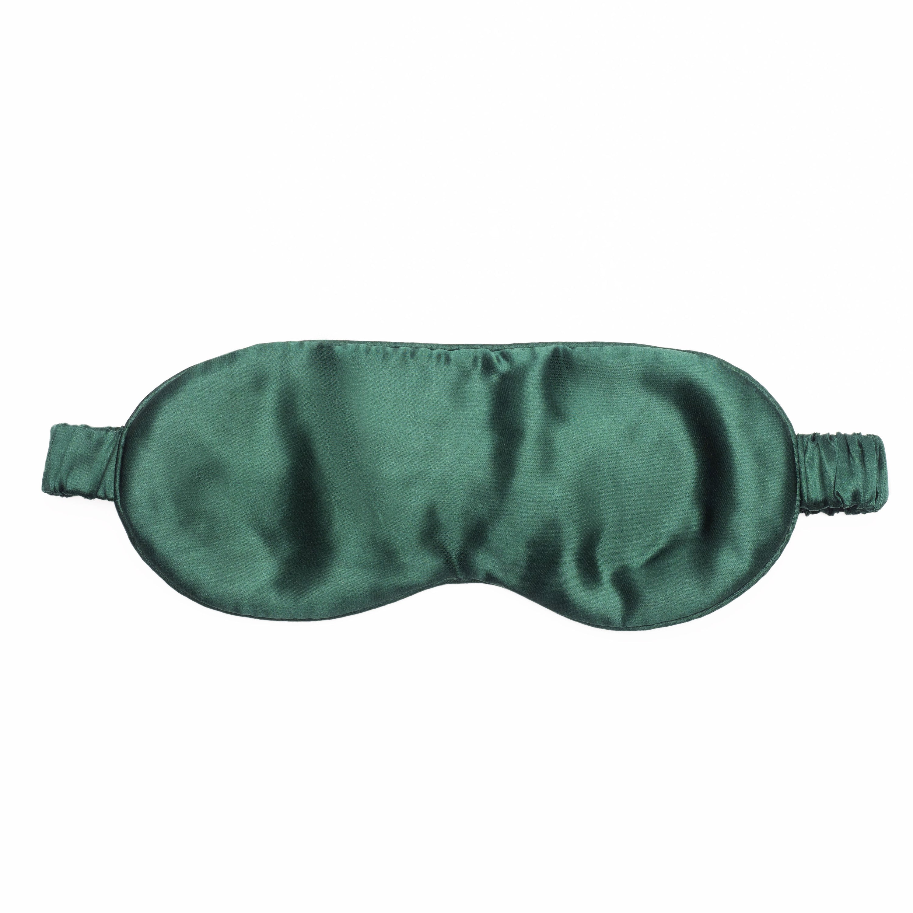 SIB™ mulberry silk eye mask in luxurious silk with matching pouch, designed for comfort and hydration.