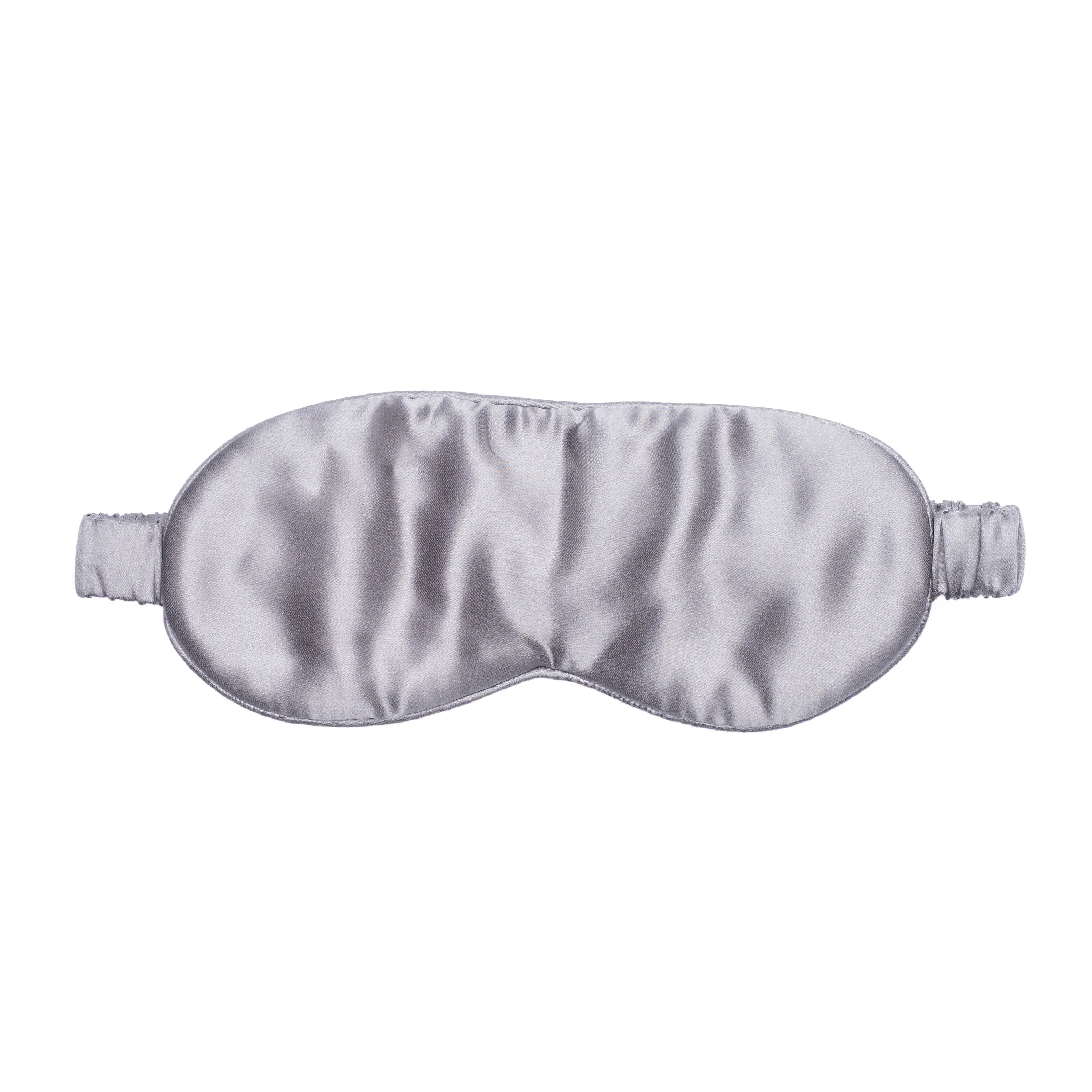 SIB™ mulberry silk eye mask in luxurious silk with matching pouch, designed for comfort and hydration.