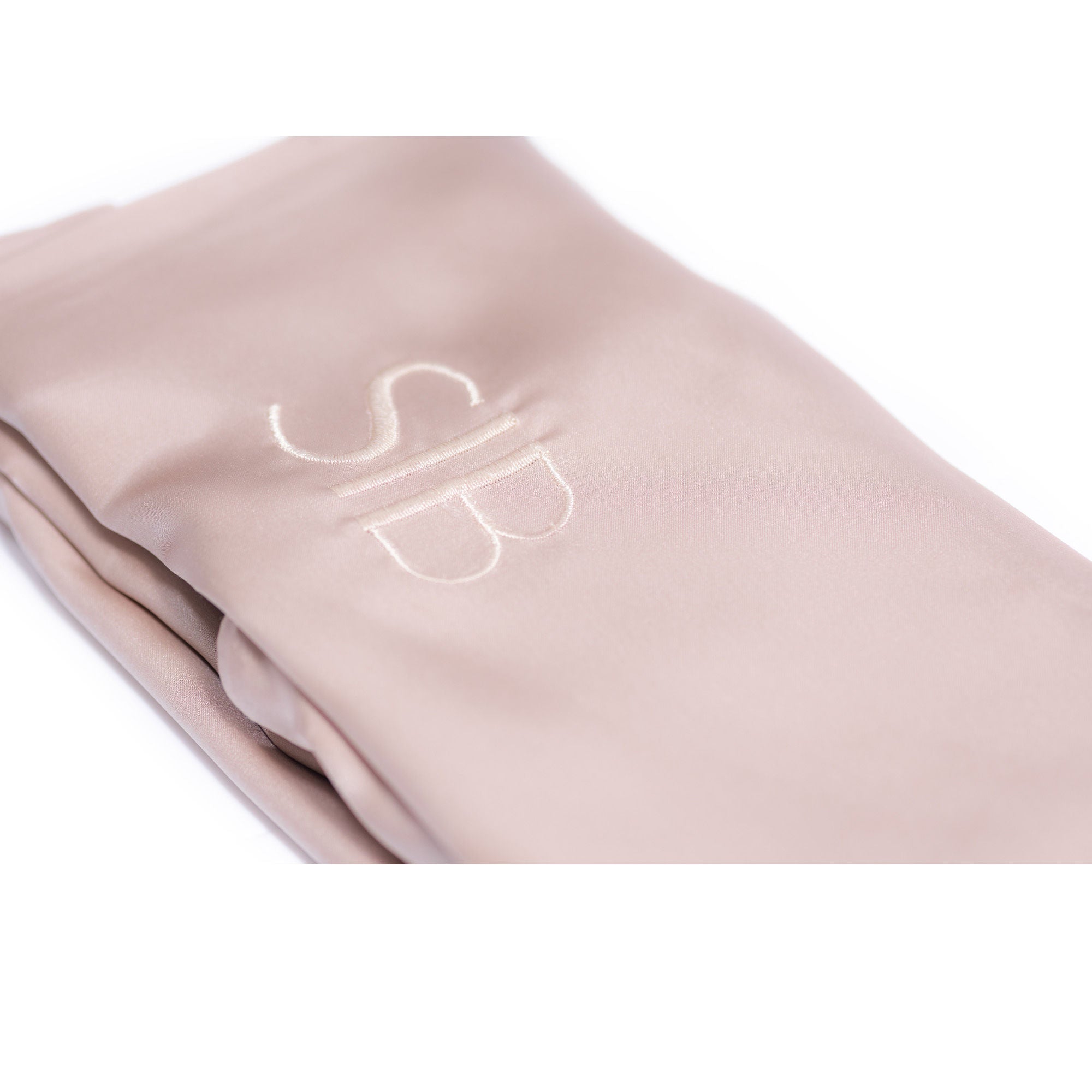 SIB™ Silk Pillowcase in luxurious black silk with hidden zipper, elegantly presented in a gold gift box.