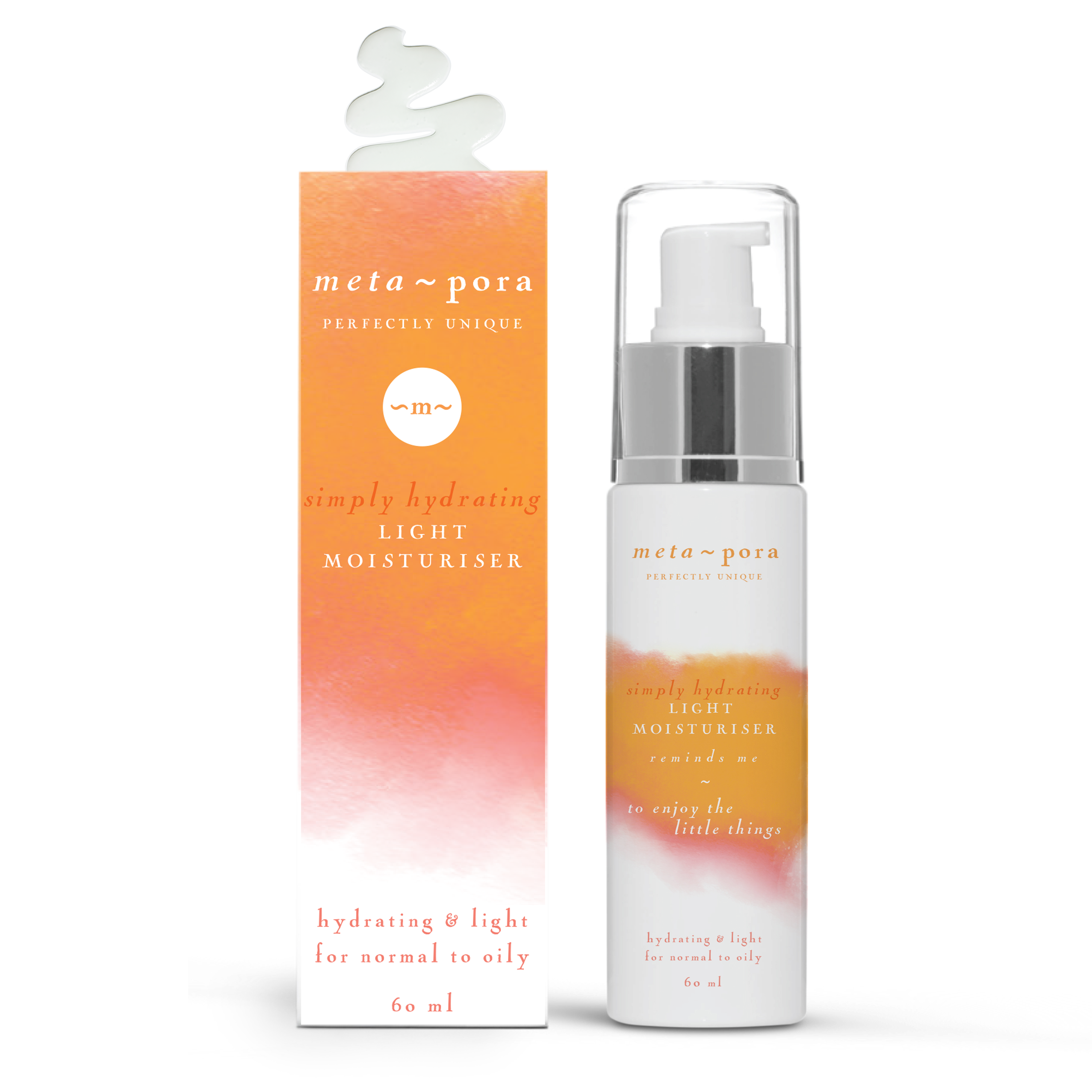 Simply Hydrating Light Moisturizer in a sleek 60ML bottle, showcasing its lightweight formula for skin hydration.