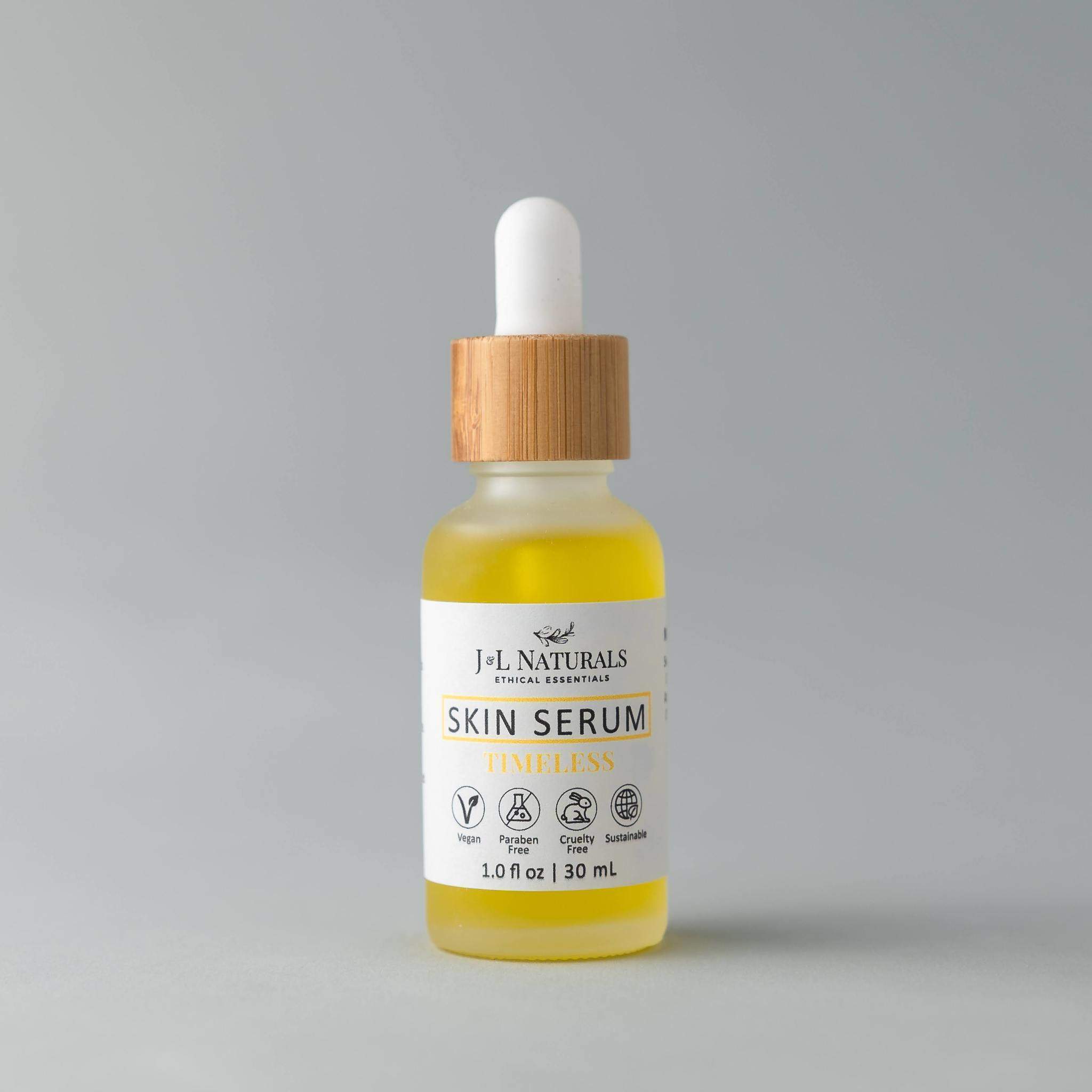 Skin Serum Bundle featuring five natural serums for various skin types, each in a 1.0 fl oz bottle.