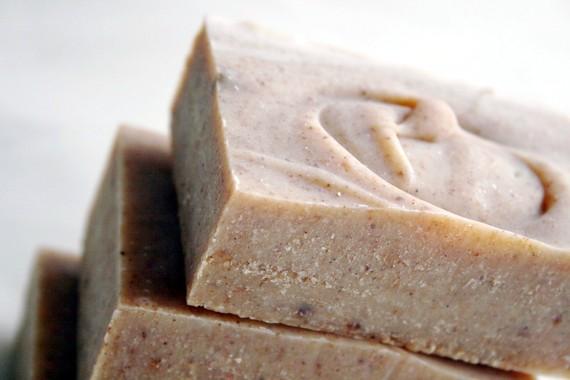 Three Kings Soap bar featuring a deep spicy scent with frankincense and myrrh, perfect for holiday gifting.