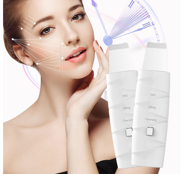 Ultrasonic Peeling Machine designed for deep cleansing, featuring a sleek design and multiple operation modes for skincare.