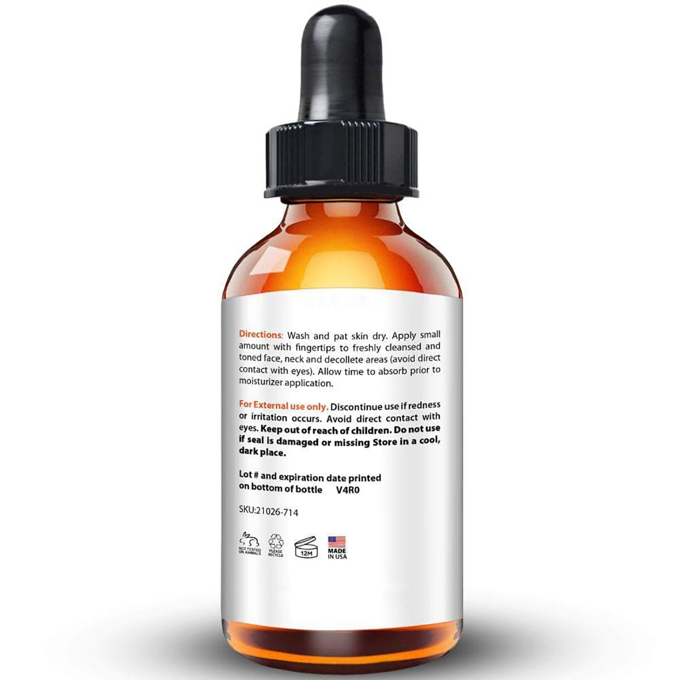 Luma Bella Vitamin C Serum 20% with E, Hyaluronic Acid, and Jojoba Oil in a 2oz bottle, showcasing its anti-aging properties.