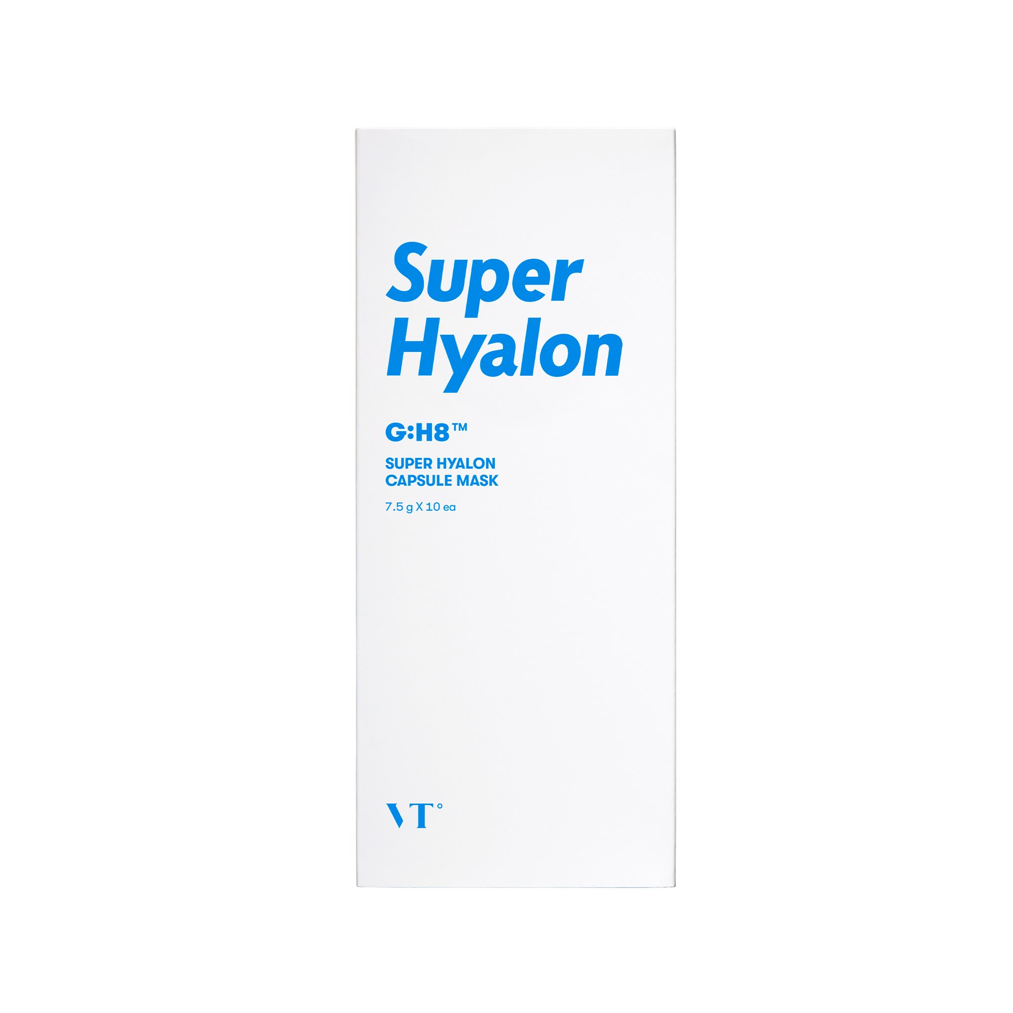 VT SUPER CAPSULE MASK pack containing 10 hydrating masks designed for skin vitality and smooth texture.