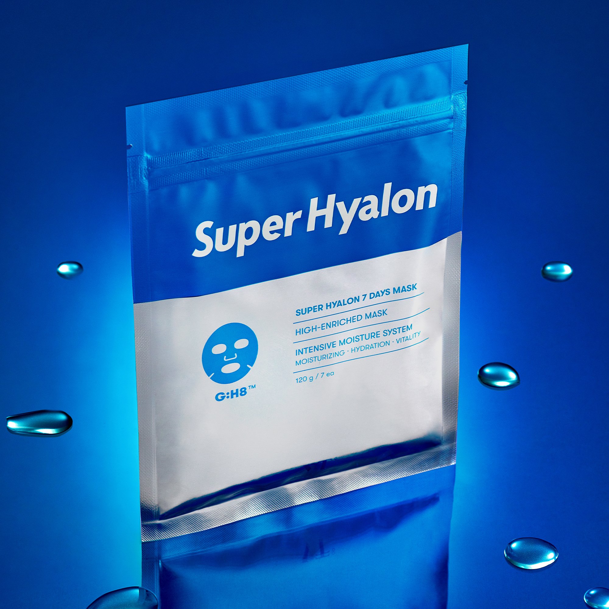 VT SUPER HYALON 7DAYS MASK pack featuring seven individual sheet masks for hydration.