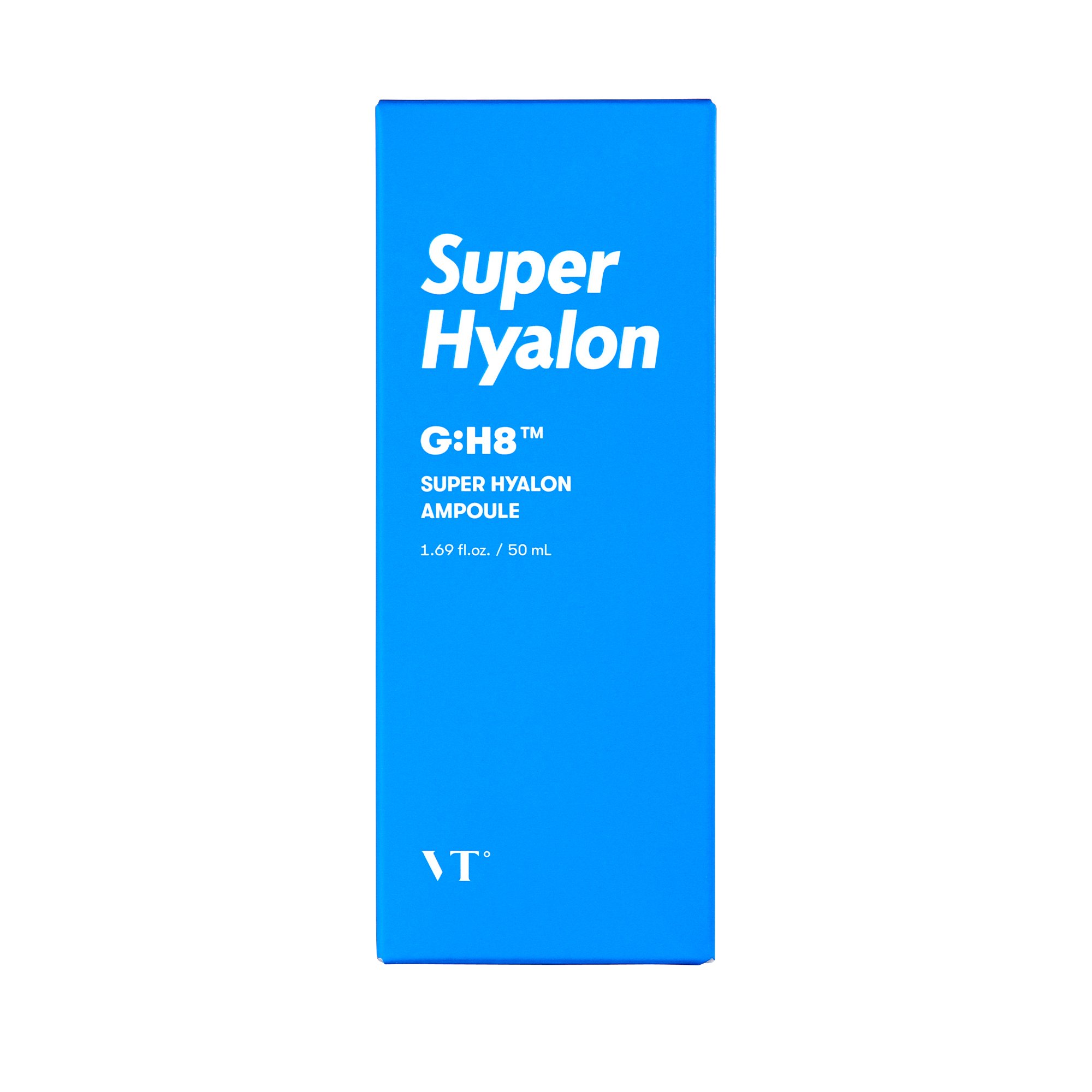 VT Super Hyalon Ampoule bottle showcasing its sleek design and hydrating formula.