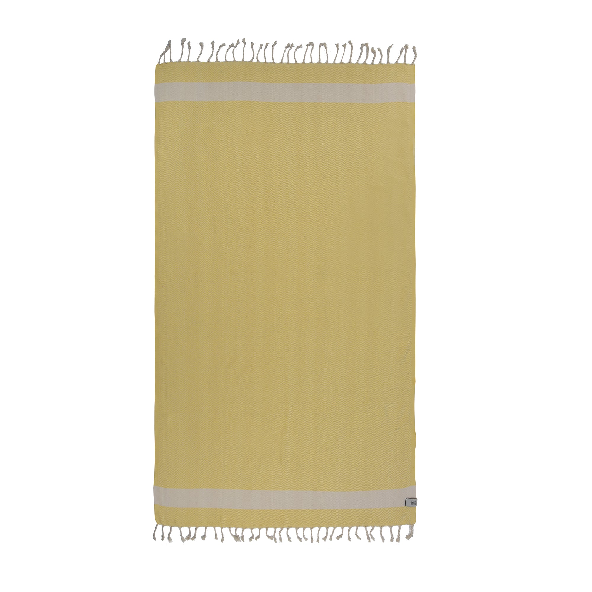 Herring Beach Towel in vibrant colors, showcasing its soft cotton texture and large size, ideal for beach and outdoor use.