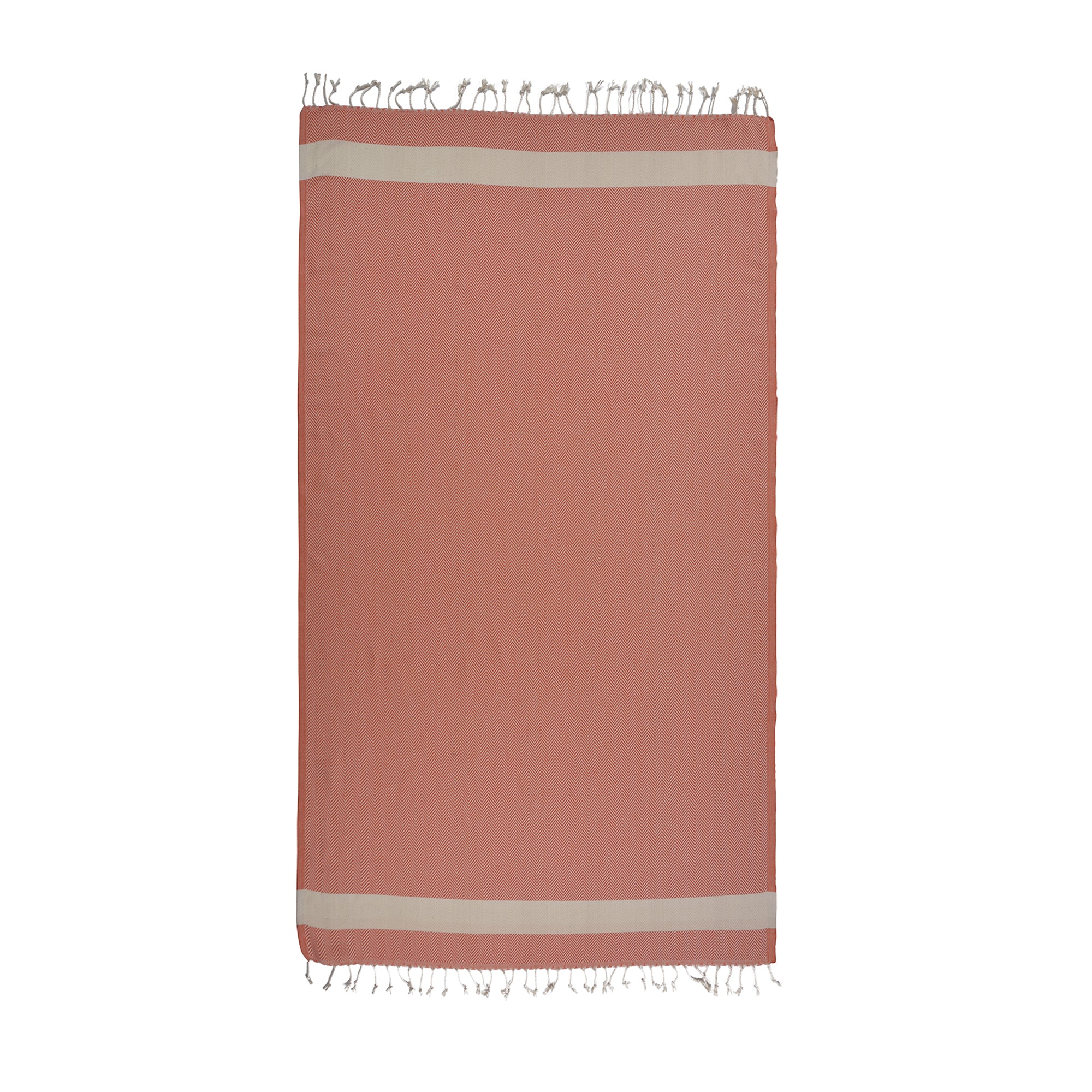 Herring Beach Towel in vibrant colors, showcasing its soft cotton texture and large size, ideal for beach and outdoor use.