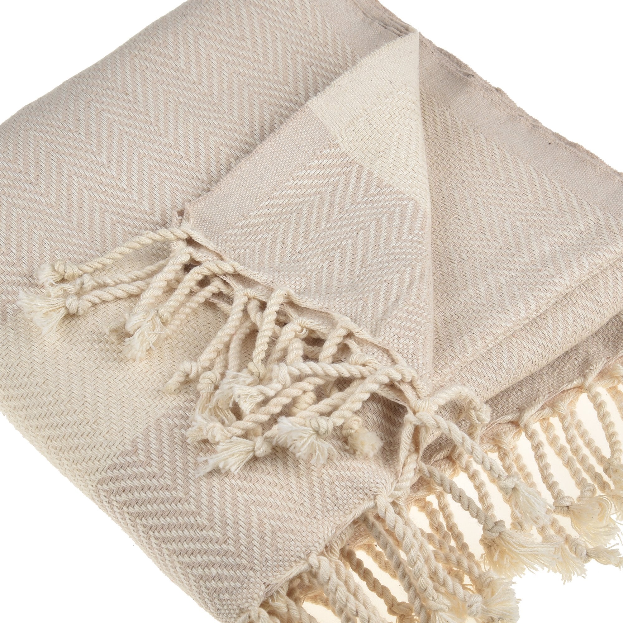 Herring Throw Blanket made of 100% cotton, measuring 38'' x 70'', ideal for various uses like beach, gym, and picnics.