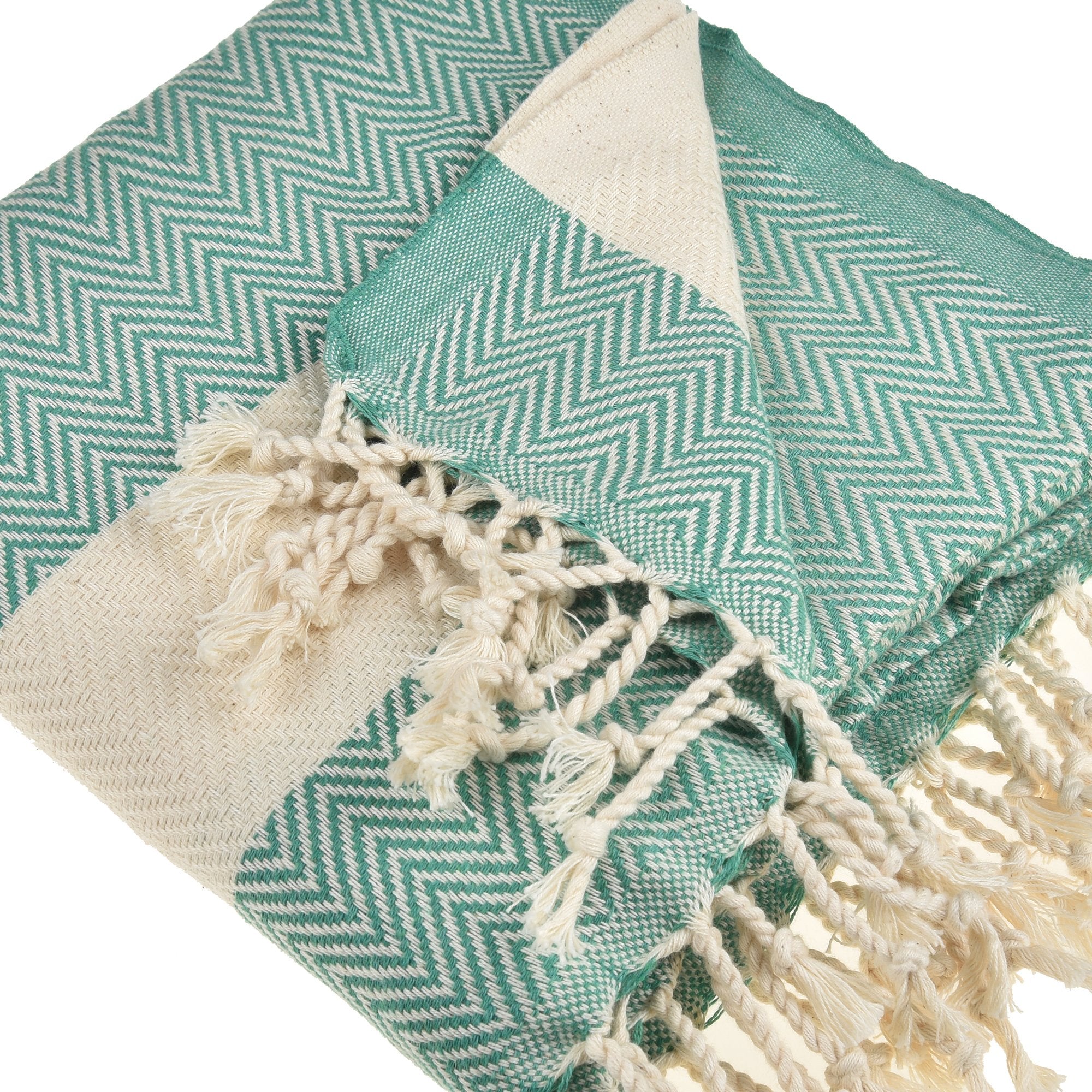 Herring Throw Blanket made of 100% cotton, measuring 38'' x 70'', ideal for various uses like beach, gym, and picnics.