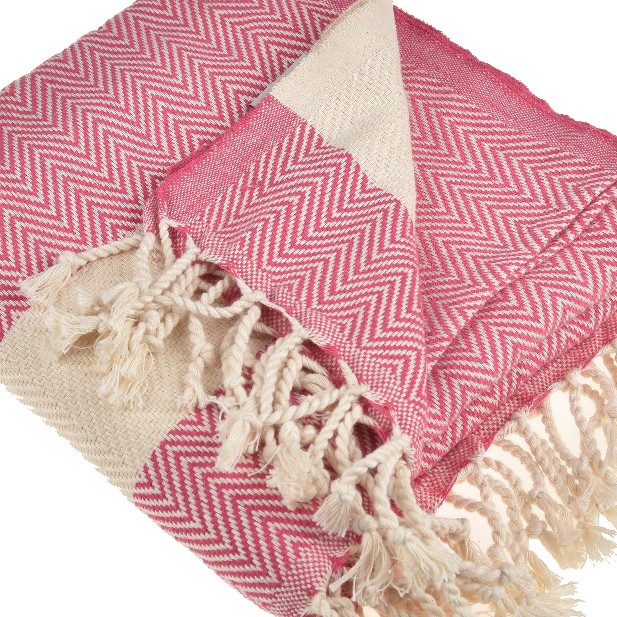 Herring Throw Blanket made of 100% cotton, measuring 38'' x 70'', ideal for various uses like beach, gym, and picnics.