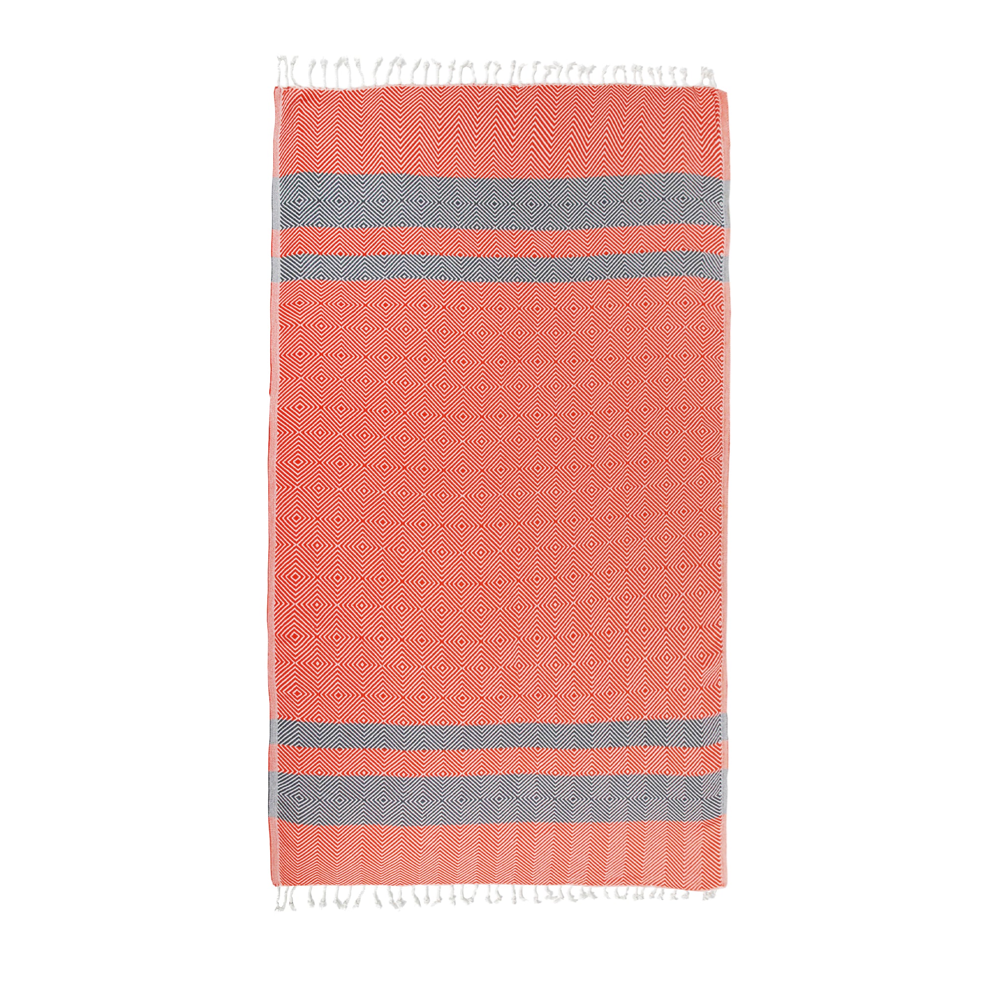 New Design Pure Cotton Throw Beach Towel in vibrant colors, measuring 38'' x 70'', perfect for beach and outdoor activities.