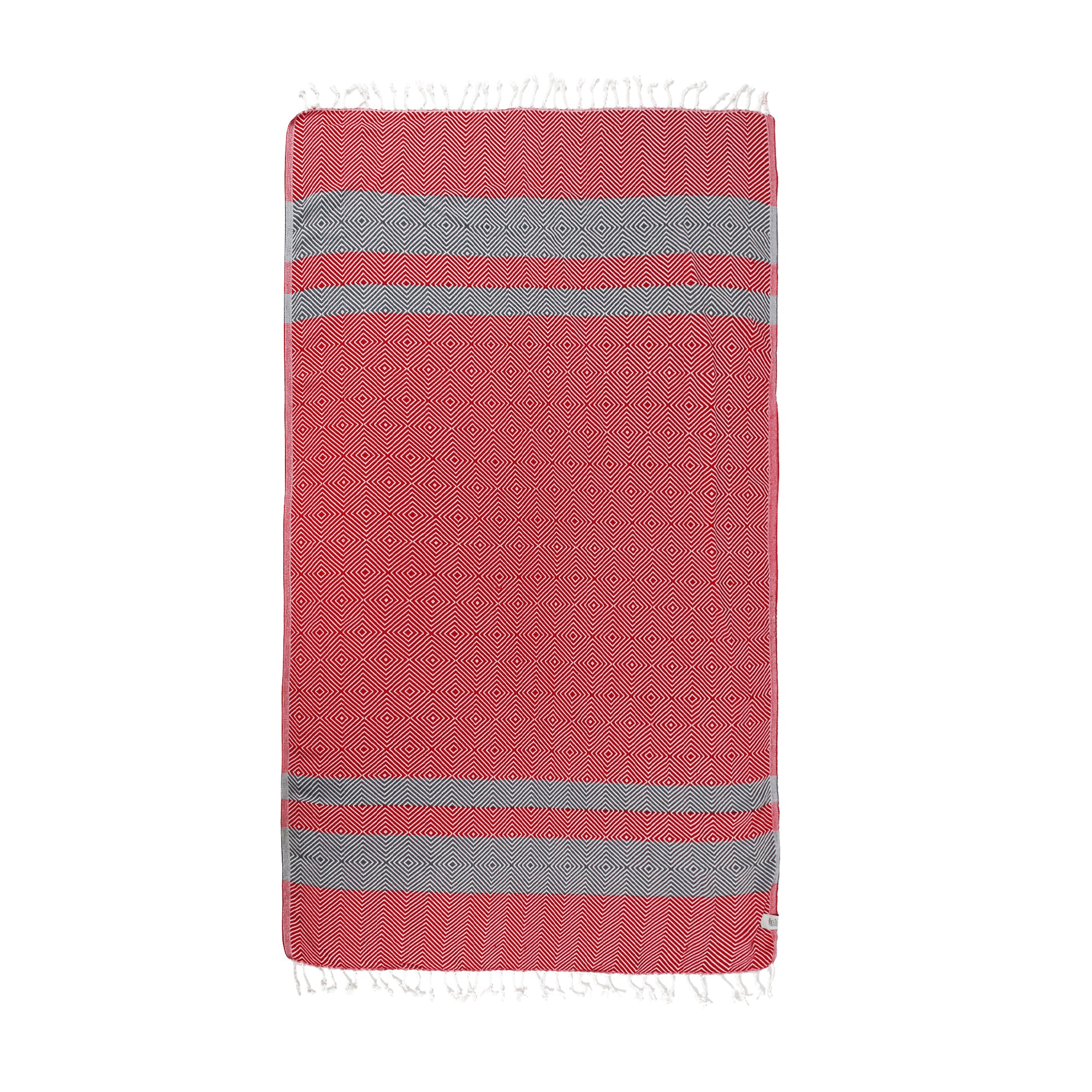 New Design Pure Cotton Throw Beach Towel in vibrant colors, measuring 38'' x 70'', perfect for beach and outdoor activities.