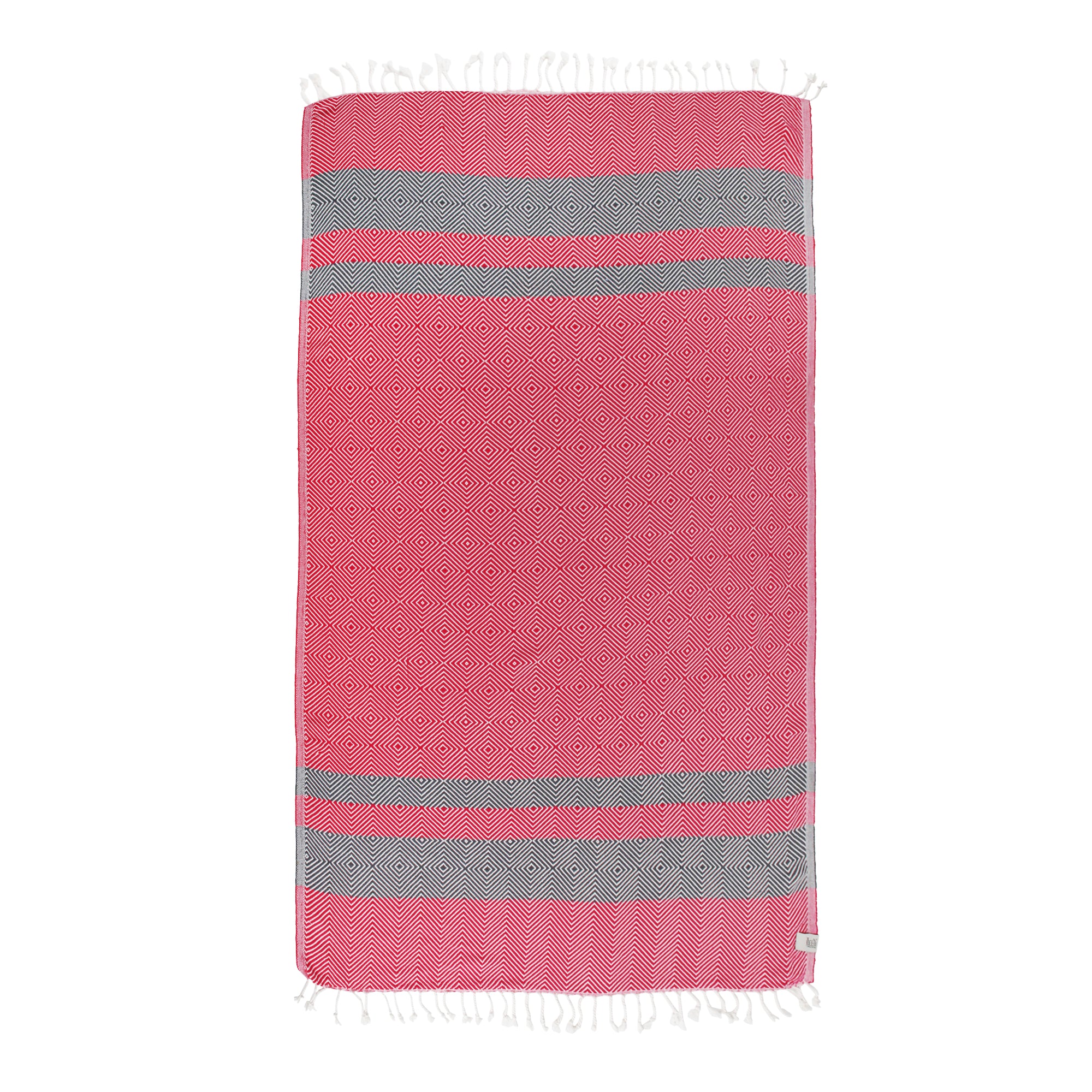 New Design Pure Cotton Throw Beach Towel in vibrant colors, measuring 38'' x 70'', perfect for beach and outdoor activities.