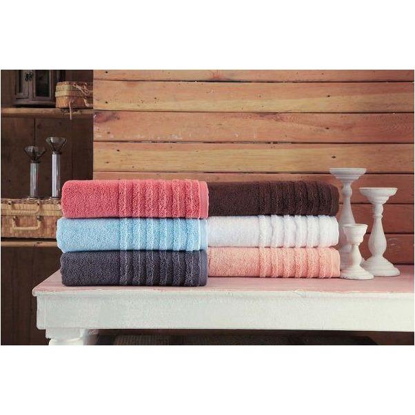 Opulent Collection Towels featuring plush jacquard cotton with striped dobby patterns, available in various sizes.