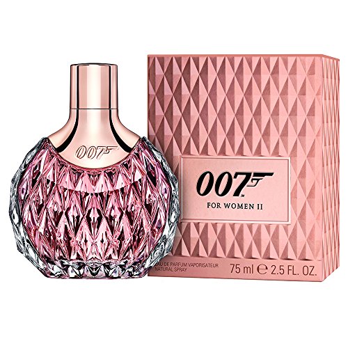 007 for Women II Eau de Parfum bottle with elegant design, showcasing its luxurious appeal.