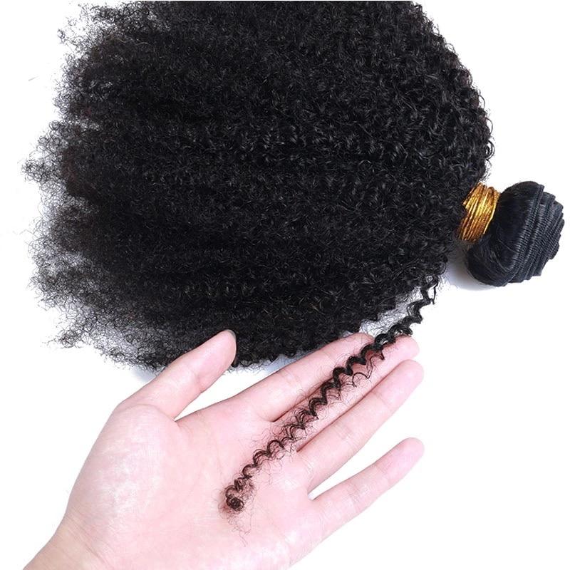 10A Grade Afro Kinky Curly weave bundles with 4X4 closures and 13x4 lace frontal, showcasing natural curls and high-quality texture.