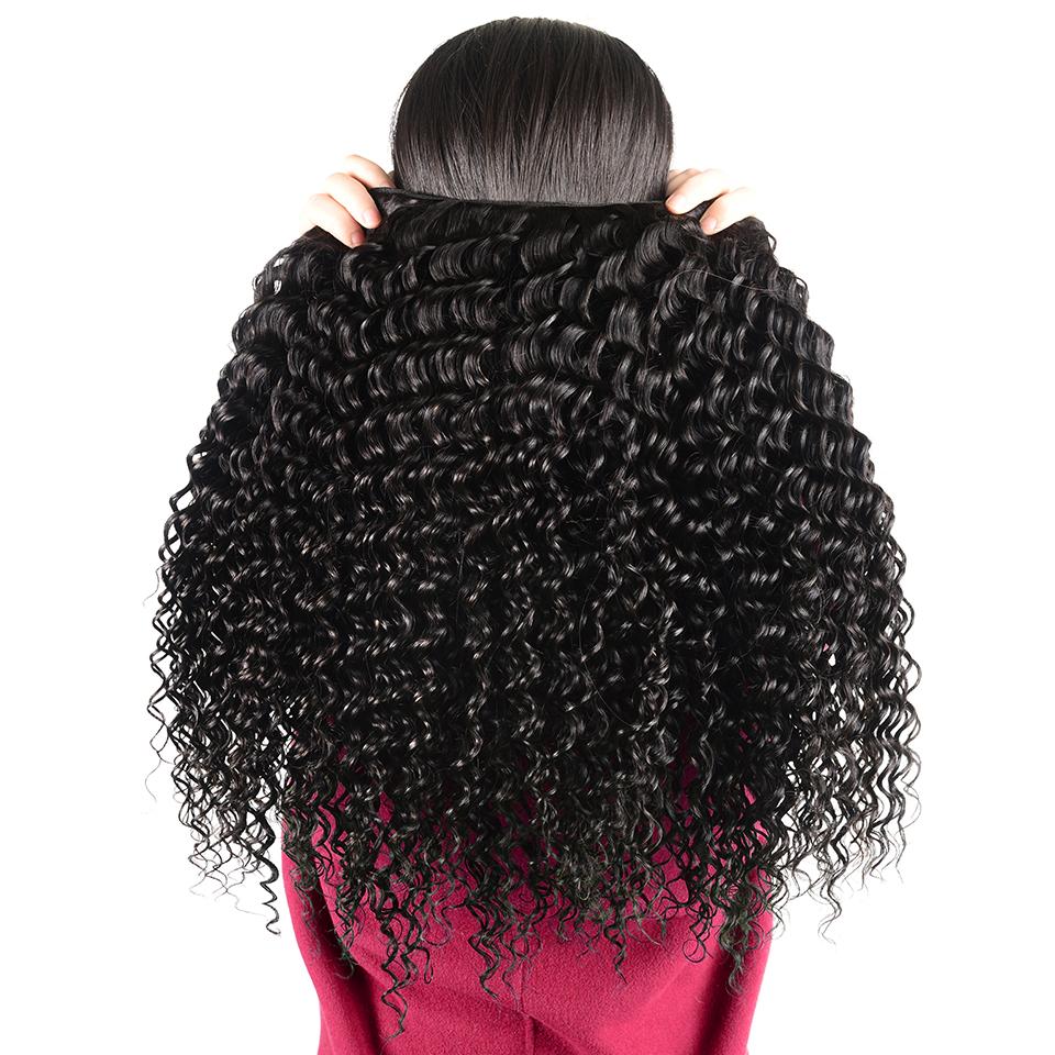 10A Grade Kinky Curly Human Hair bundles with 4x4 closure and 13x4 frontal, showcasing natural curls and high-quality texture.