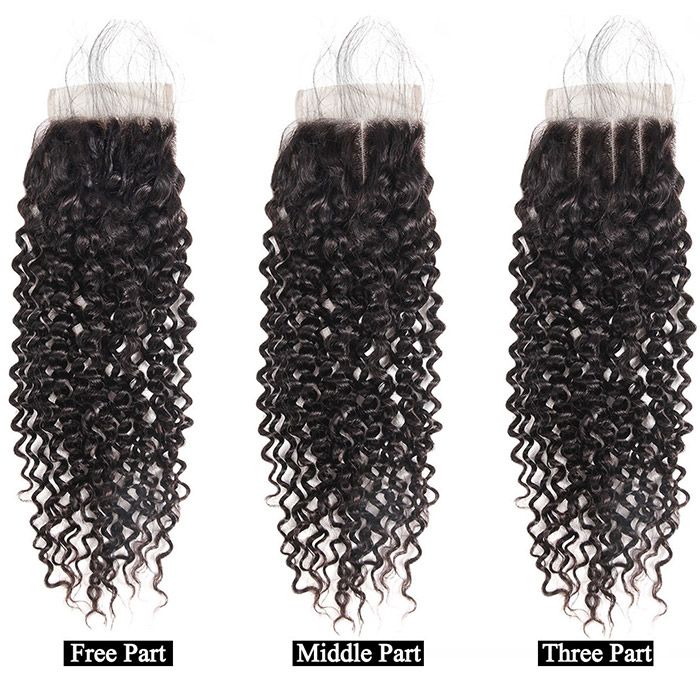 10A Grade Kinky Curly Human Hair bundles with 4x4 closure and 13x4 frontal, showcasing natural curls and high-quality texture.