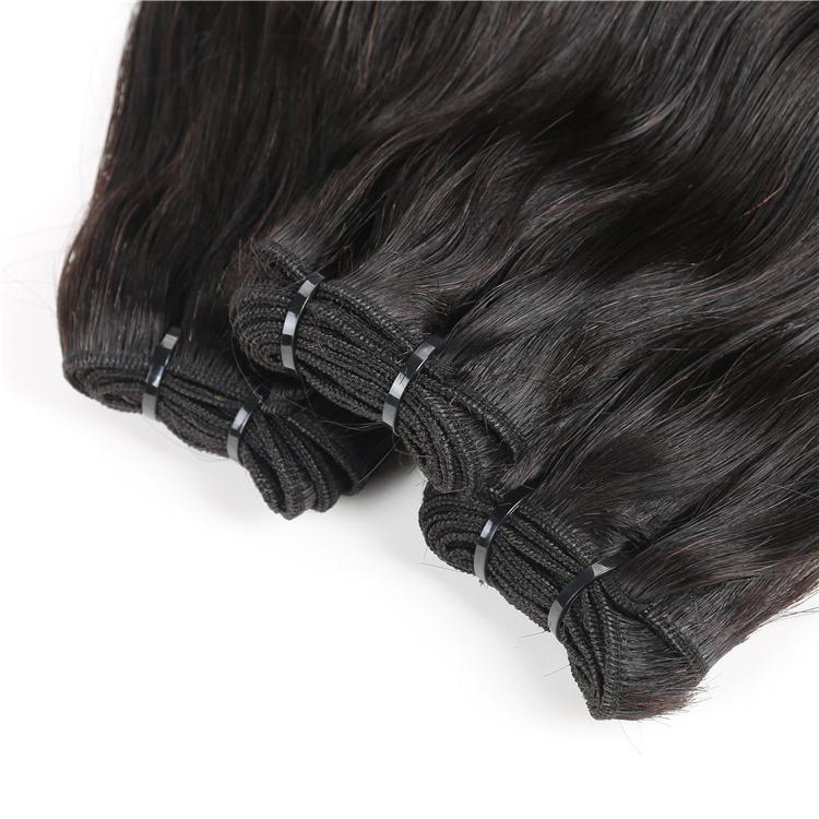 10A Grade 3/4 Straight Curve Fumi Human Hair bundles with 4x4 Closures, showcasing natural color and luxurious texture.