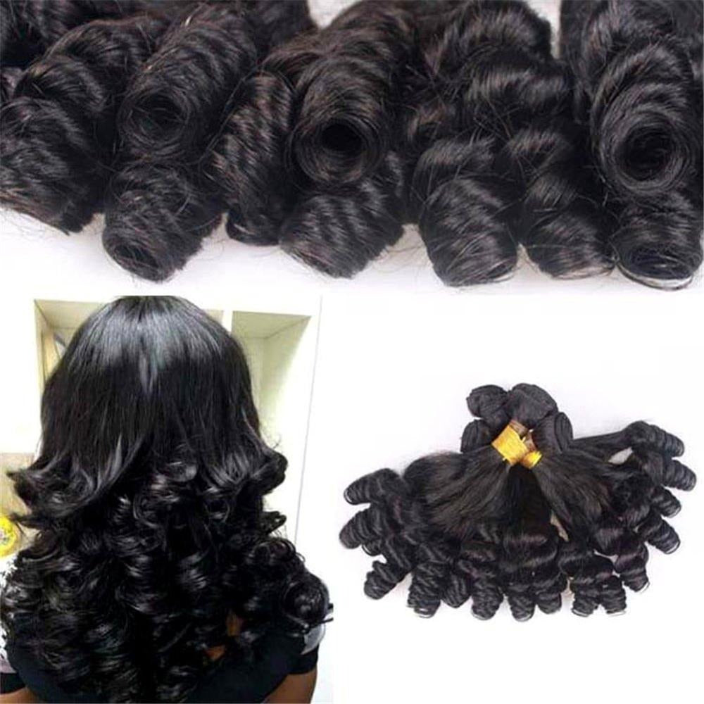 10A Grade Brazilian 3/4 Spiral Curl Human Hair bundles with a 4x4 closure, showcasing bouncy curls and natural color.