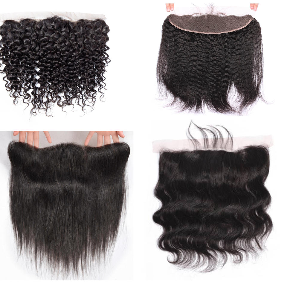 10A Grade MIDDLE PART HD Transparent 13x4 Lace Frontal Closure made from high-quality Brazilian hair with a natural look.