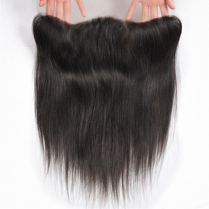 10A Grade MIDDLE PART HD Transparent 13x4 Lace Frontal Closure made from high-quality Brazilian hair with a natural look.