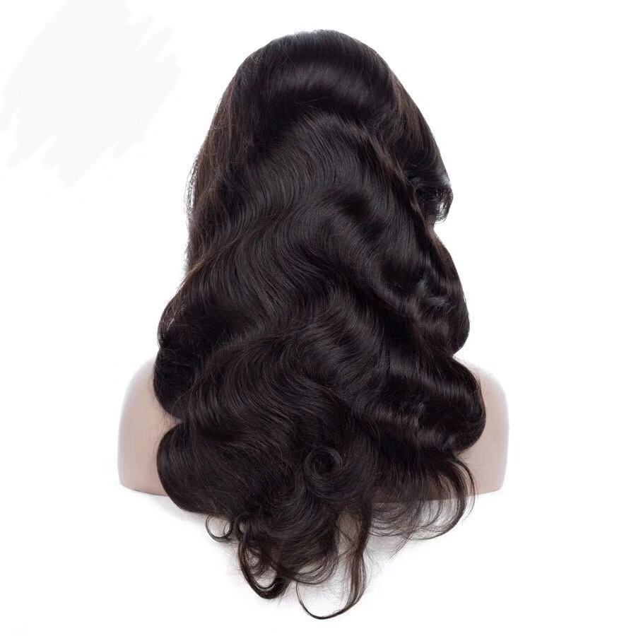 A luxurious 13x1x4 Body Wave T Part Lace Wig made from 100% human hair, featuring a natural wave texture and transparent lace for a seamless look.