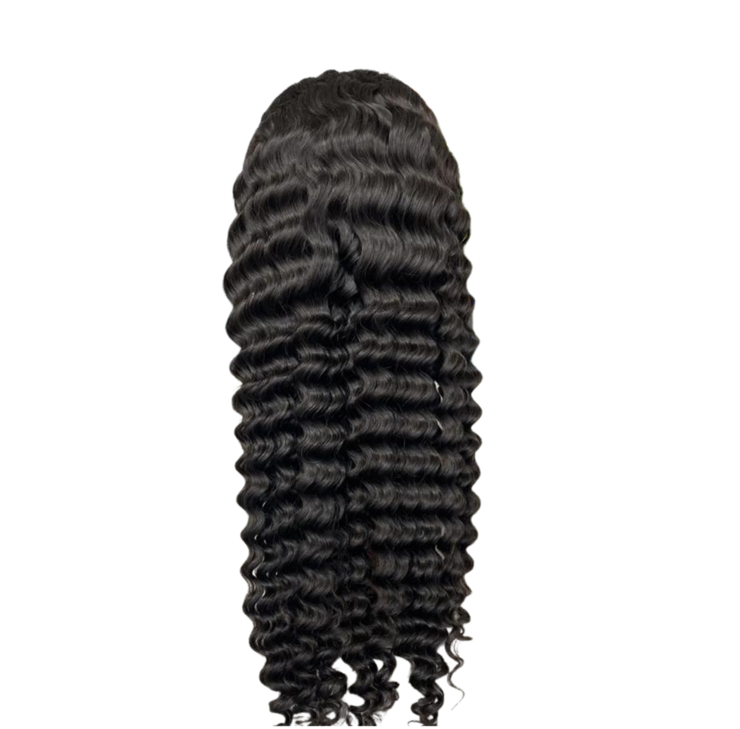 A beautiful 13x1x4 Loose Deep Wave Lace Wig made from 100% human hair, showcasing its natural texture and T part lace design.