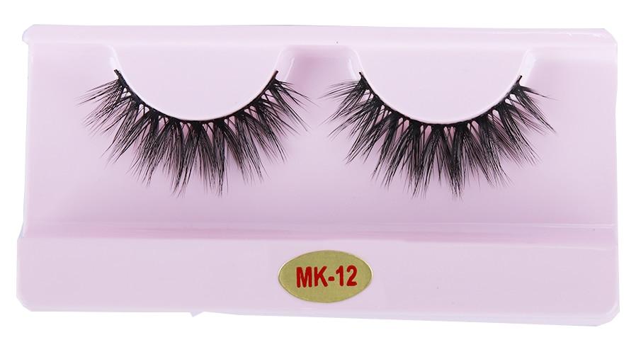 30 pairs of luxurious 3D mink lashes in a packaging box, showcasing various styles and lengths for makeup application.