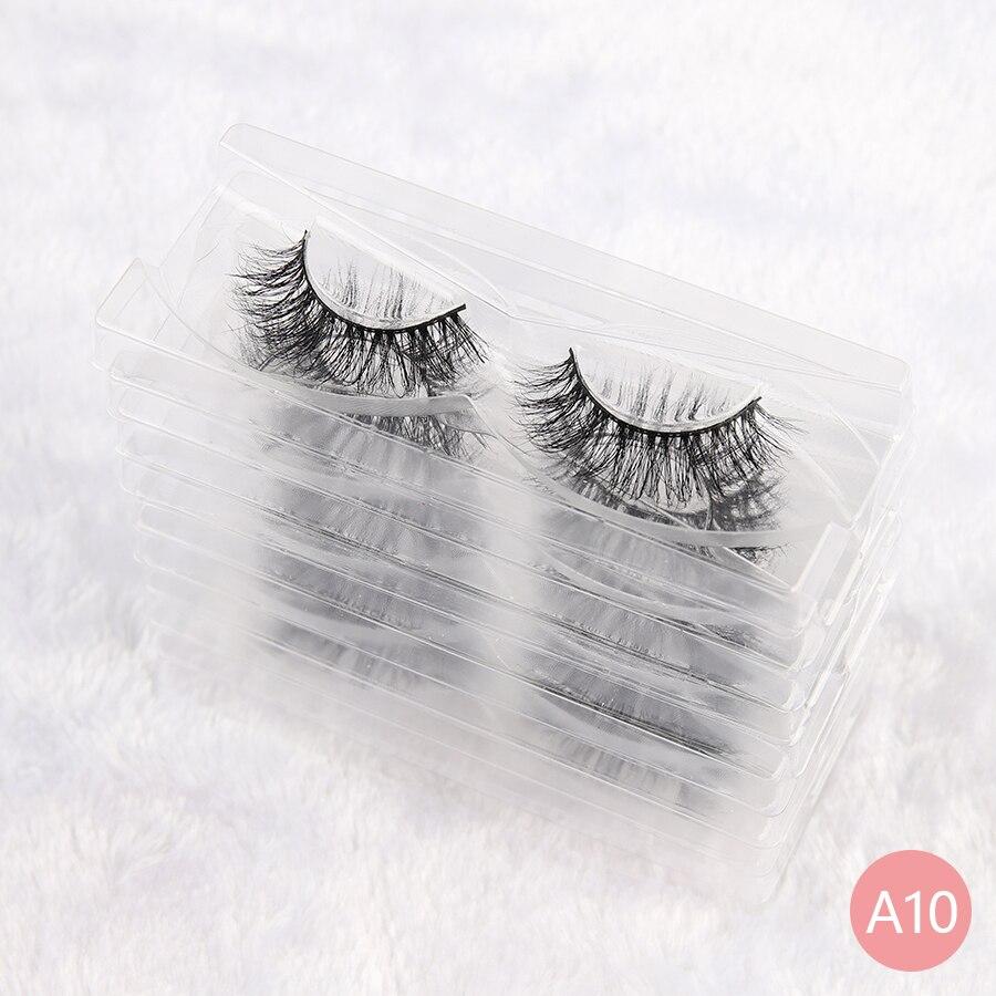 30 pairs of handmade cruelty-free mink lashes in bulk, showcasing their thick and long design for dramatic eye makeup.