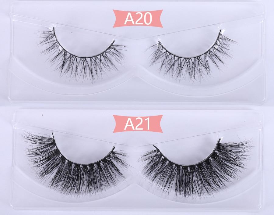 30 pairs of handmade cruelty-free mink lashes in bulk, showcasing their thick and long design for dramatic eye makeup.