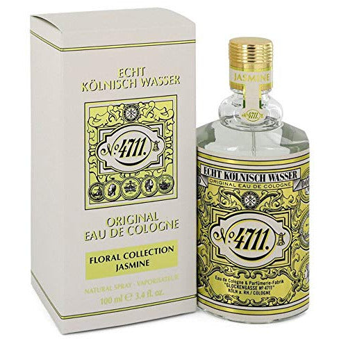 4711 Floral Collection Jasmine Eau de Cologne in an elegant bottle with floral design.