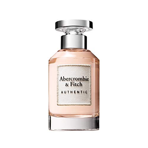 Abercrombie & Fitch Authentic Woman Eau de Parfum in an elegant bottle, showcasing its sophisticated design.