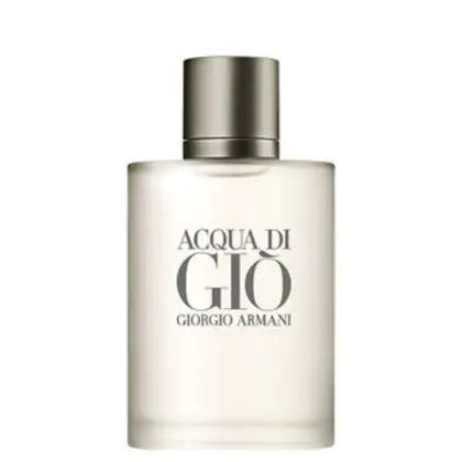 Acqua Di Gio Eau De Toilette bottle showcasing its elegant design and refreshing fragrance.