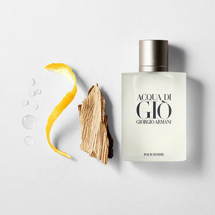 Acqua Di Gio Eau De Toilette bottle showcasing its elegant design and refreshing fragrance.