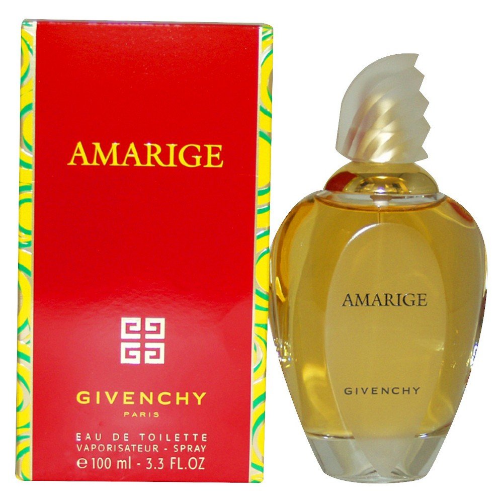 Amarige Eau de Toilette by Givenchy in an elegant bottle, showcasing its floral essence.