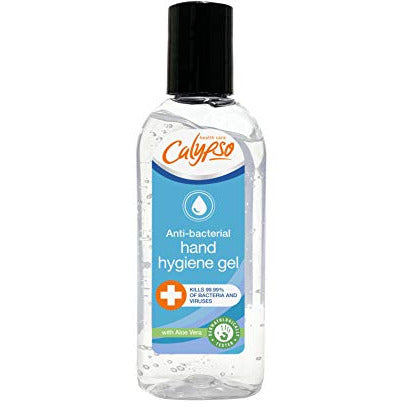 Calypso Anti Bacterial 70% Alcohol Hand Hygiene Gel in a pump bottle, designed for effective hand sanitization.