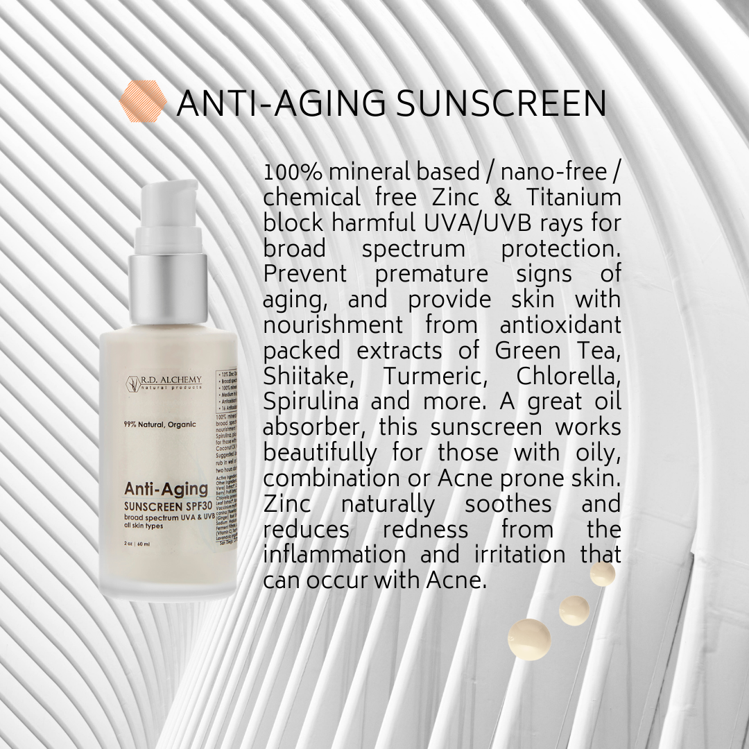 Anti-Aging Protecting Moisturizer SPF 30 Sunscreen in a sleek 2 oz bottle, designed for oily and combination skin with a matte finish.