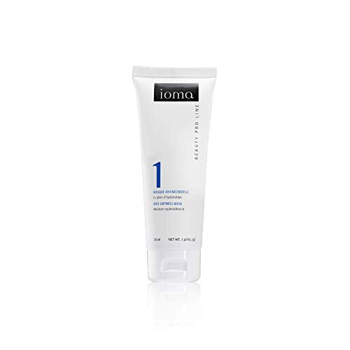 IOMA Anti-Dryness Face Mask in a sleek container, showcasing its hydrating properties.