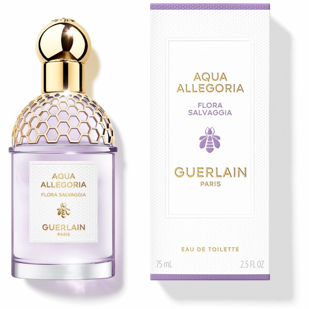 Aqua Allegoria Flora Salvaggia Eau de Toilette bottle with floral design, showcasing elegance and freshness.