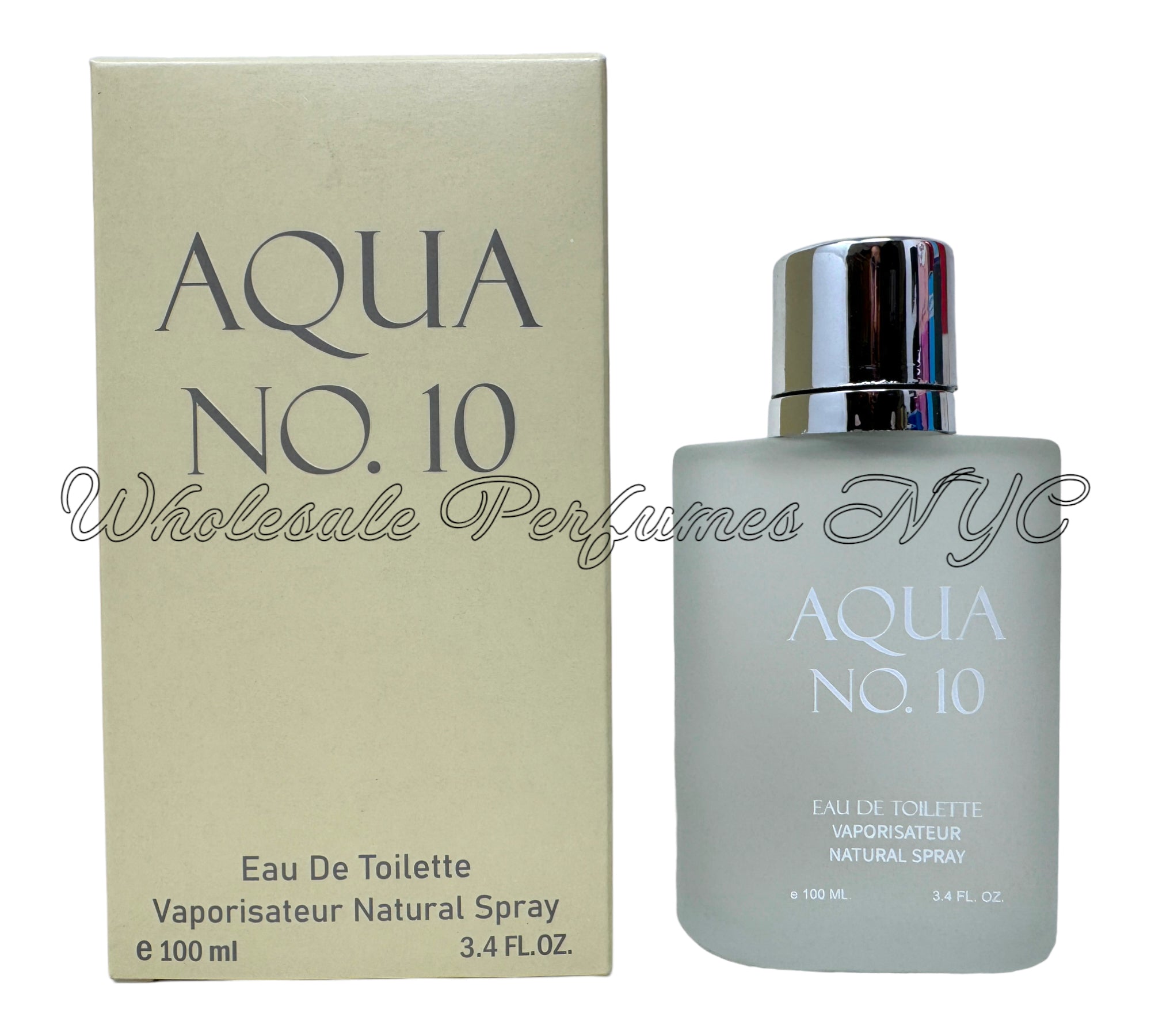 Aqua No. 10 for Men Eau de Parfum Spray in a sleek bottle, inspired by Giorgio Armani's Acqua di Gio, perfect for modern men.