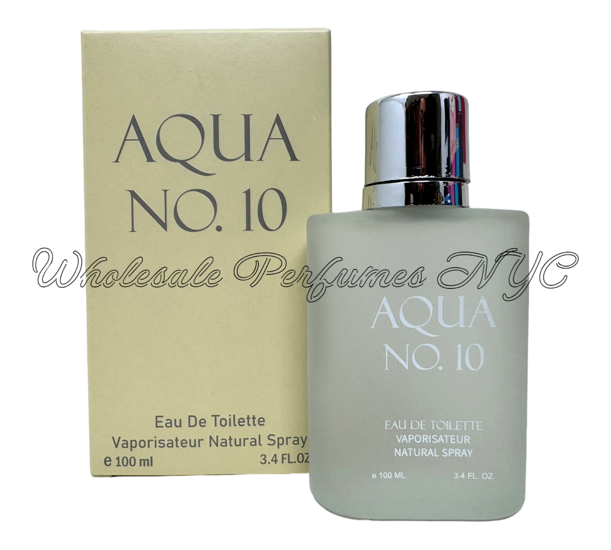 Aqua No. 10 for Men Eau de Parfum Spray in a sleek bottle, inspired by Giorgio Armani's Acqua di Gio, perfect for modern men.