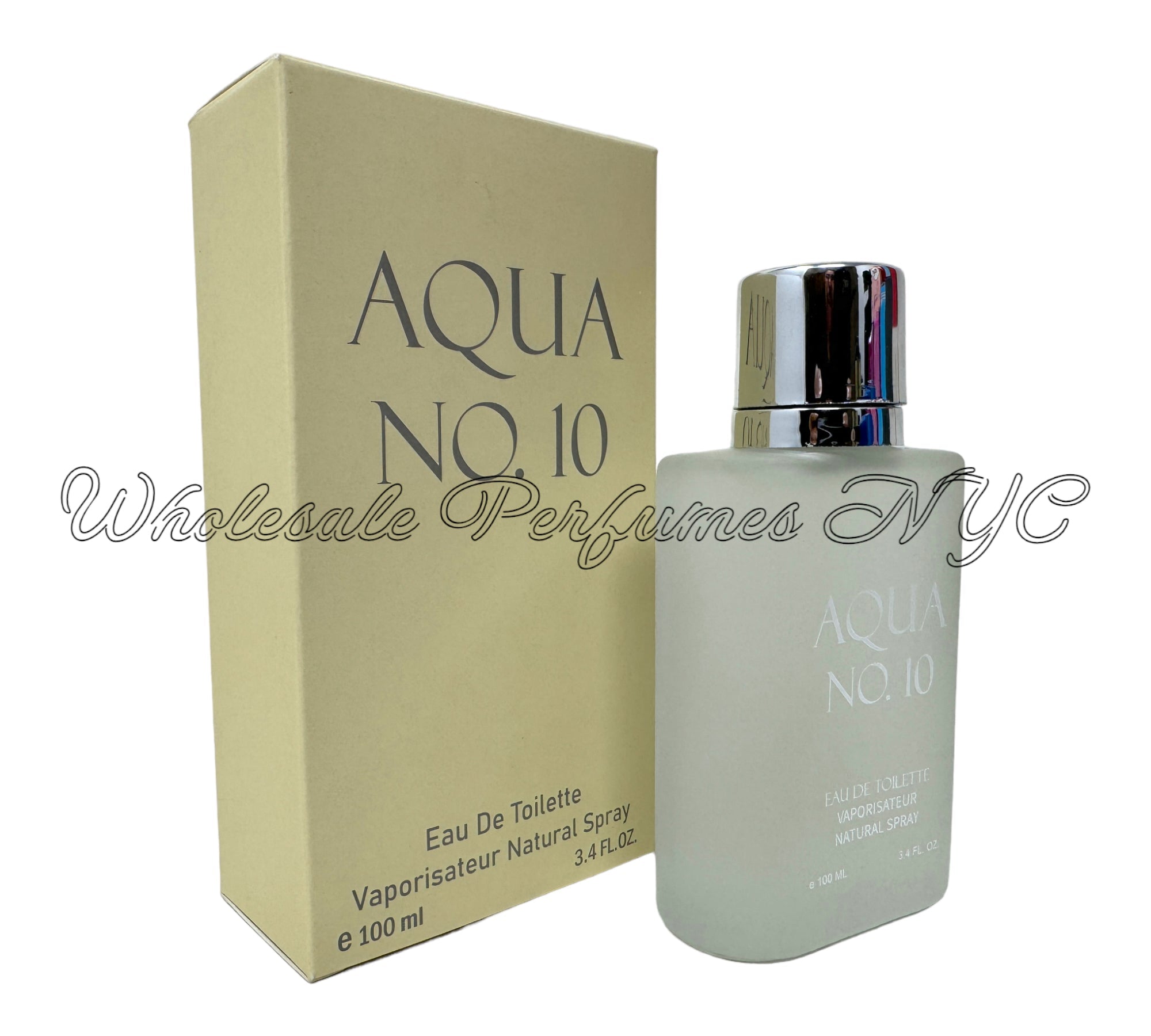 Aqua No. 10 for Men Eau de Parfum Spray in a sleek bottle, inspired by Giorgio Armani's Acqua di Gio, perfect for modern men.